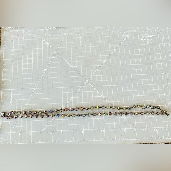 Vintage Deco Iridescent Borealis Bead Necklace - Picture 11 of 12